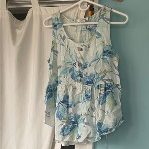 Elegant Floral Button-Down Blouse